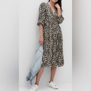 Banana republic cotton midi dress